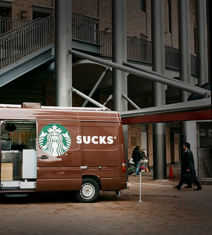 Markatus Starbucks Werbefail