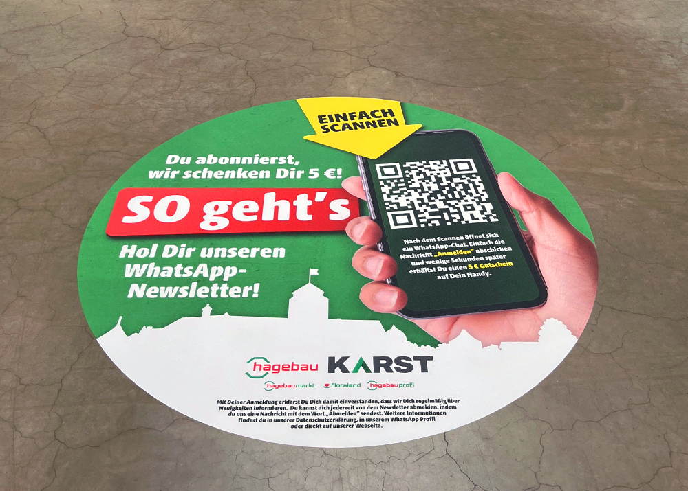 Karst Bodenaufkleber